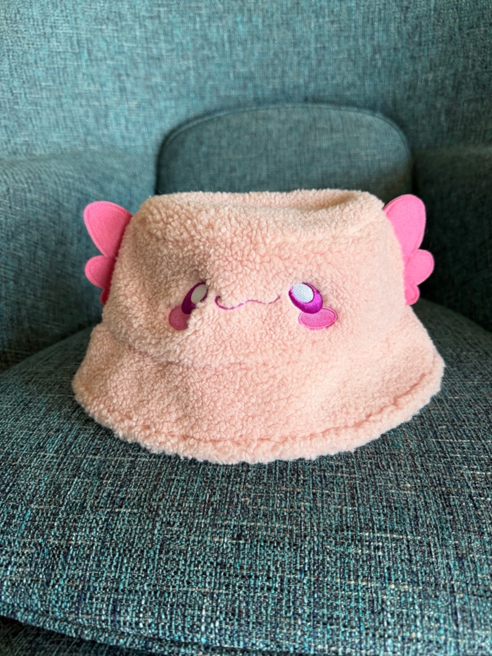 Pink Axolotl Sherpa Bucket Hat Hot Topic